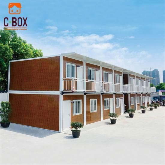 مباني سكن الموظفين المقترحة بنمط وحدات C-BOX